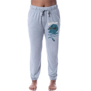 Universal Monsters Womens' The Invisible Man Sleep Jogger Pajama Pants Grey - 1 of 4