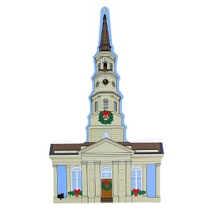 Cat's Meow Village 7.0 Inch St. Philips Church Charleston Christmas 2024 Series Village Buildings - 1 of 3