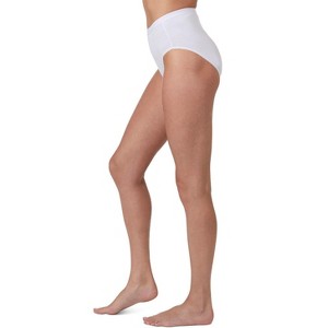 Memoi Women's 3 Pair Pack Ribbed Briefs - 1 of 4