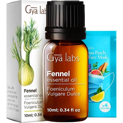 Gya Labs Fennel Essential Oil 0.34 Fl Oz - Sweet Peppery Refreshing Scent