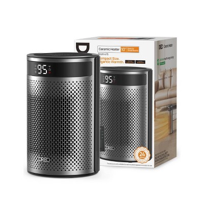 DREO 1500W PTC 10'' Space Heater Atom 416 Silver