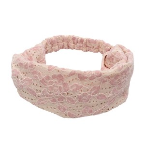 Unique Bargains Women's Rose Wide Fabric Headband 1 Pc - 1 of 4