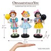 Victorian Masquerade Girl Trio, 6" Trick or Treat Clown Figurines and Hauntingly Elegant Halloween Decor| OrnamentallyYou - 3 of 4
