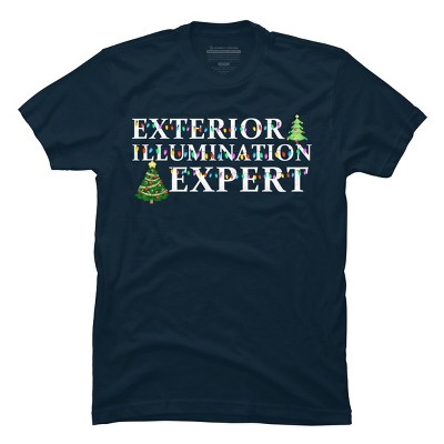Men's Design By Humans Christmas Exterior Illumination Expert By shirtpublic T-Shirt