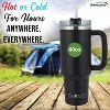 Brentwood 40-Oz. Insulated Stainless Steel Tumbler Cup with Handle, Lid, and Straw, Black - 4 of 4