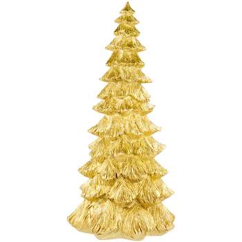 Northlight 12.5" Metallic Gold Woodland Tree Christmas Decoration