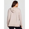 RBX Active Women's Ultra Lightweight French Terry V-Neck Hoodie Tunic Sweatshirt with Pocket - 2 of 4