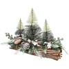 Northlight Flocked Pine Trees and Snowflakes Artificial Christmas Decoration - 15" - 3 of 4