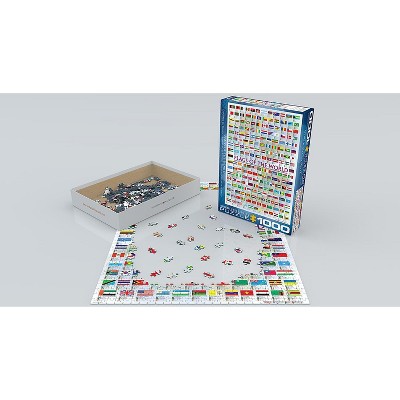 Eurographics Inc. Flags of the World  1000 Piece Jigsaw Puzzle