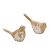 Melrose Floral Etched Bird Figurine (Set of 4) - 2 of 4