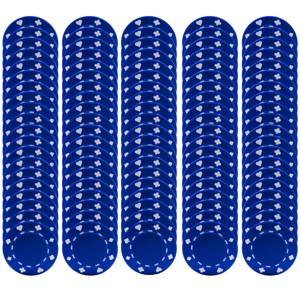 Poker Chips – 100-Piece Set of 11.5-gram Blackjack Chips with Suited Design by Trademark Poker (Blue) - 1 of 4