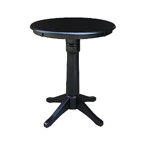 International Concepts 30" Round Top Pedestal Table - 34.9"H - 1 of 4