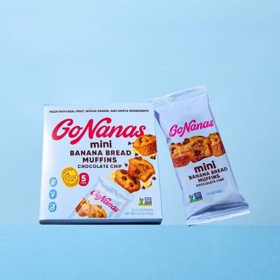 GoNanas Chocolate Chip Banana Bread Mini Muffins - 7.5oz/5ct