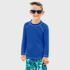 City Threads Boys UPF 50+ Long Sleeve Rashguard - USA-Made - 1 of 4
