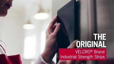 Velcro 2ct 4''x2 Industrial Strength Strips Black : Target