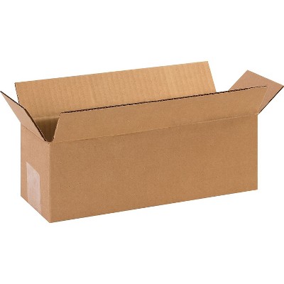 Box Partners Long Corrugated Boxes 16" x 4" x 4" Kraft 25/Bundle 1644