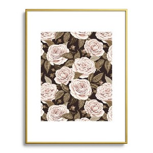 Avenie A Realm Of Roses Dark Academia Metal Framed Art Print - Deny Desings - 1 of 3