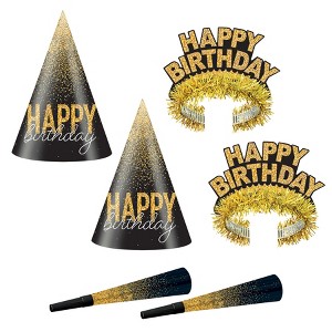 Beistle Silver & Gold Birthday Party Box, (16/Pkg) Multicolored - 1 of 3