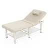 Dolonm 75" Wide -Beauty Salon Beauty Bed Modern Massage Bed,square leg iron frame structure - No adjustable backrest - 3 of 4