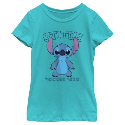 Girl's Lilo & Stitch Collegiate Weekend Vibes T-shirt : Target