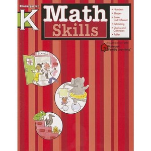 Math Skills, Kindergarten - (Flash Kids Harcourt Family Learning) by  Flash Kids (Paperback) - 1 of 1