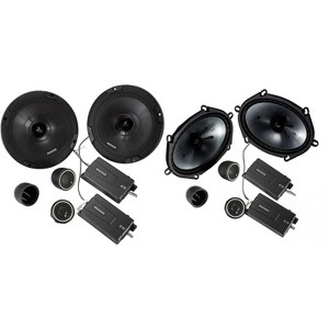 Kicker 46CSS674 CS-Series CSS67 6.75-Inch (165mm) Component System with .75-inch tweeters w/ 46CSS684 6x8" Component Bundle - 1 of 4