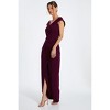 QUIZ Women's Scuba Crepe Wrap Bardot Maxi Dress - 3 of 4
