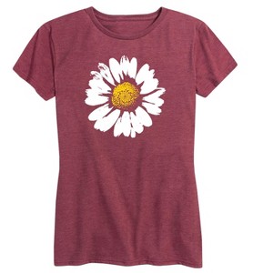 Women's - Instant Message - Big Daisy Short Sleeve Graphic T-Shirt - 1 of 4