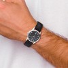 Black Bow Jewelry Charles Hubert Ladies Black Leather Band Watch - 2 of 3