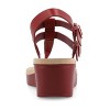 Journee Collection Womens Bianca Wedge Heel Buckle Sandals - 3 of 4