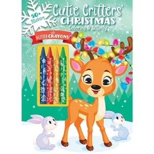 Cutie Critters' Christmas - (Color & Activity with Crayons) by  Editors of Silver Dolphin Books (Paperback) - 1 of 4