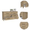 CAVINAS 6 Dresser for Bedroom with Black Metal Handle Design,Freestanding Modern Chest of Drawers,Freestanding Dresser for Bedroom - 4 of 4