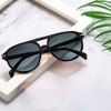 Anna-Kaci Women's Retro-Inspired Double-Bridge Square Sunglasses - 3 of 4