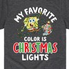 Boys' - SpongeBob SquarePants - My Favorite Color Is Christmas Lights Short Sleeve Graphic T-Shirt - 2 of 4