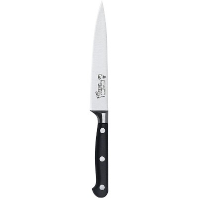 Messermeister Meridian Elite Professional Extra Sharp German 6 Inch Utility Kitchen Knife with Industrial Strength Handle