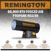 Remington LP Forced Air Heater, Portable 60,000 BTU Space Heater for up to 1500 Square Feet - Liquid Propane Gas Powered, Tank Not Included - 2 of 4