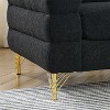Mocamel 60Inch Oversized 2-Seater Sectional Sofa DeepSeating Fabric Living Room Comfort with 2 Pillows - 4 of 4