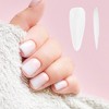 Unique Bargains Women's Medium Long Water Drops Shape Fake Nails Clear 1 Set - 4 of 4