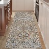 Maxax Non-Slip Machine Washable Green Yellow Cream Farmhouse Area Rug For Living Room, Hallway Runner, Entryway Rug - 3 of 4