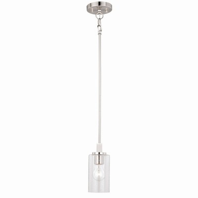 Vaxcel Addison 1 - Light Pendant in  Satin Nickel