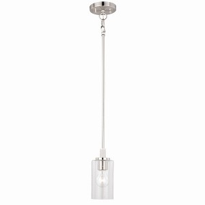 Vaxcel Addison 1 - Light Pendant in  Satin Nickel - 1 of 2