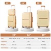 BEAFUP Luggage Sets 4 Piece(14/20/24/28) PP Lightweight & Durable Expandable suitcase - 3 of 4
