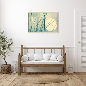 Amanti Art Morning blues by Ingrid Beddoes Wood Framed Wall Art Print - 1 of 4