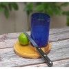 Dos Sueños Mexican Hand Blown Drinking Glasses - Pure Cobalt Design - 14oz - Single Glass - 2 of 4