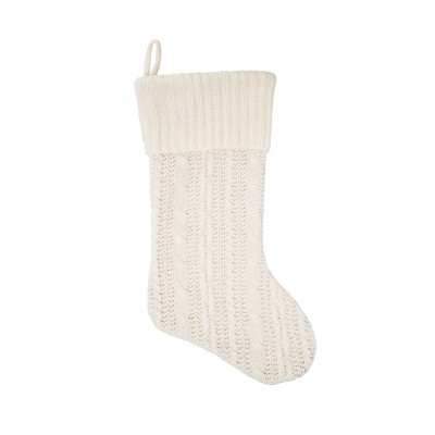 C&F Home Ivory Knit Stocking