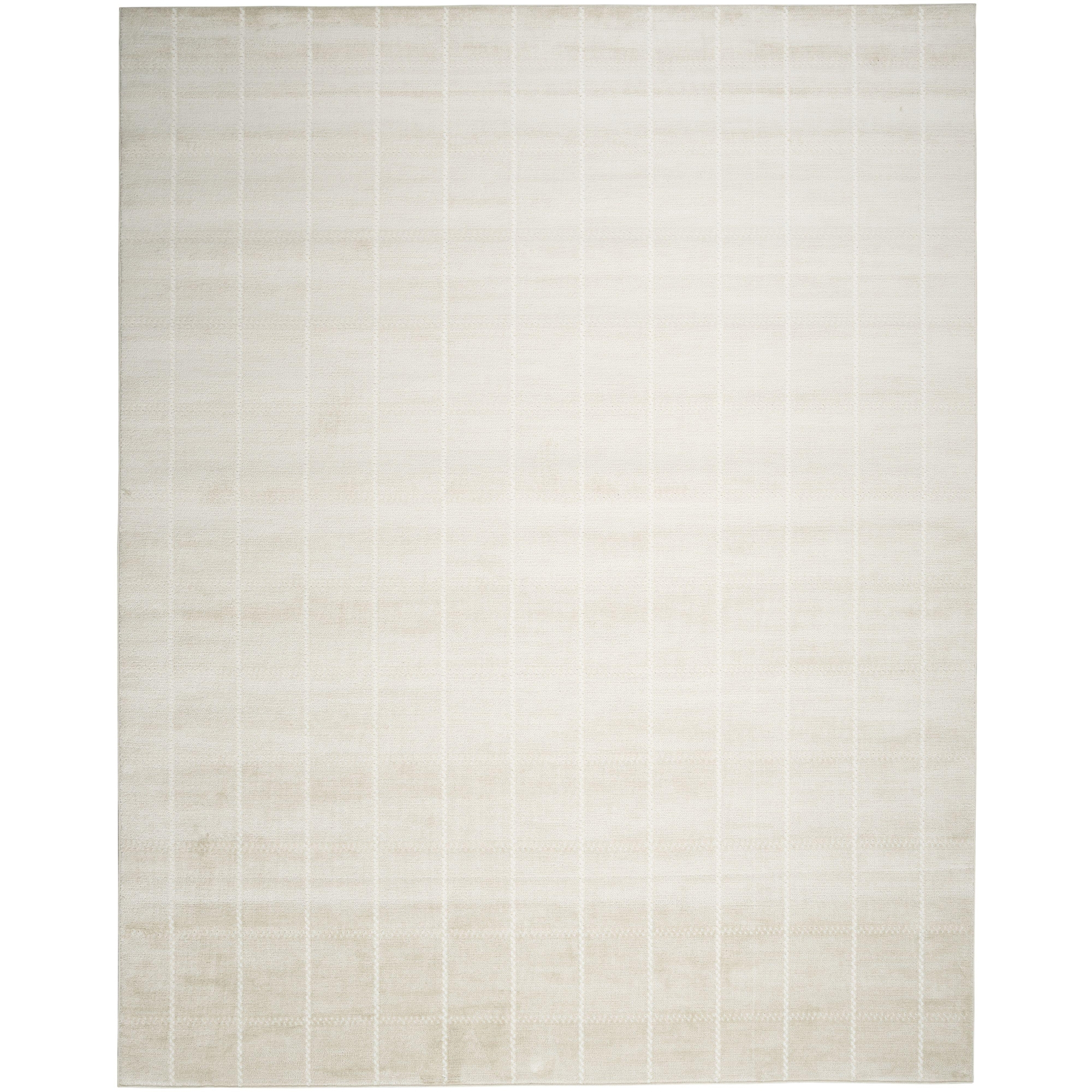 Nourison Serenity Home Contemporary Indoor Area Rug Ivory 9'x12'