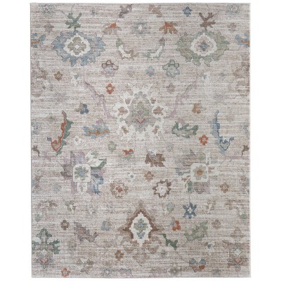 Dartmouth Transitional Abstract Tan/Brown/Blue Area Rug