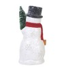 Ganz 8.5 Inch Merry Little Christmas Snowman Red Bird Sisal Tree Snowman Figurines - 2 of 3