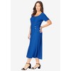 Jessica London Women's Plus Size Buckle Midi Dress - 4 of 4