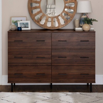 Saracina Home Higgins Modern Horizontal 6 Drawer Dresser